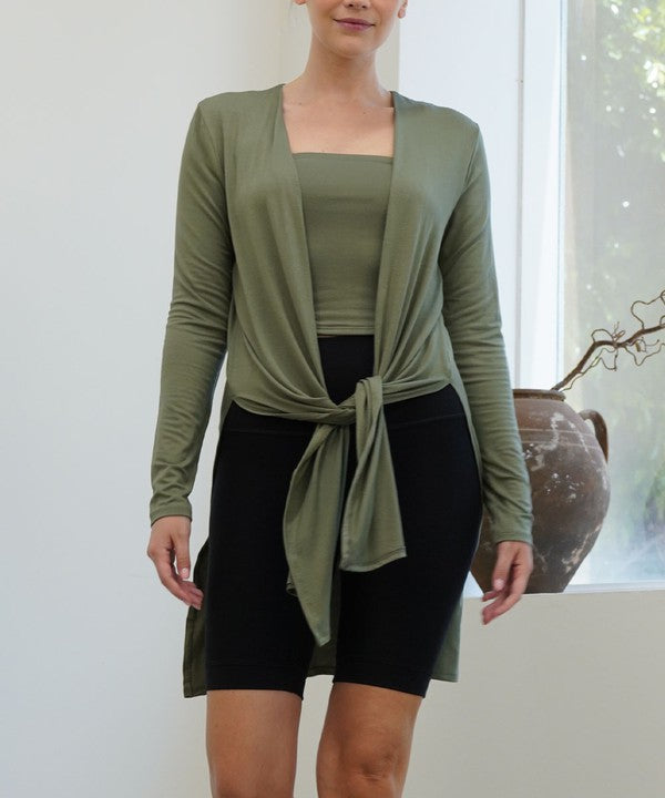 Bamboo Solid Long Cardigan king-general-store-5710.myshopify.com