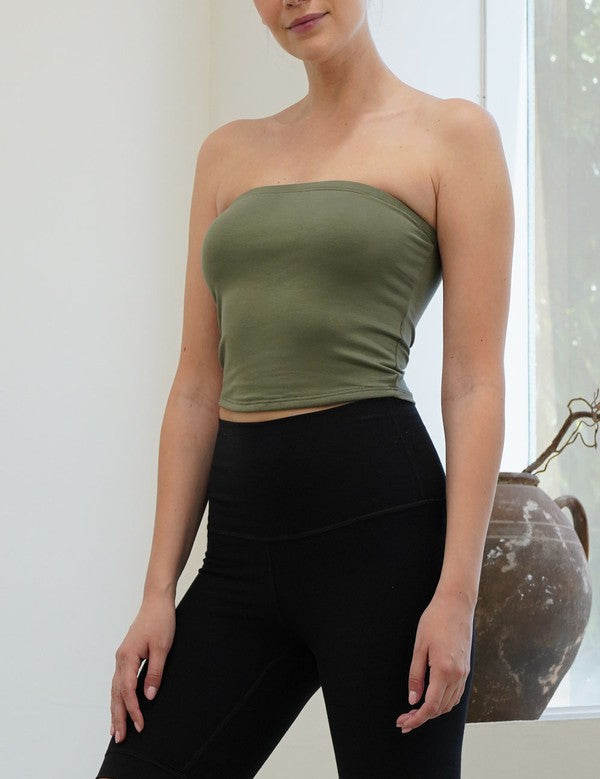 BAMBOO Double Layer Tube Top king-general-store-5710.myshopify.com