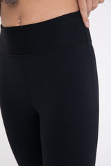 Ribbed Flare High-Waist Leggings