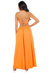 Orange Bralette Top Jumpsuit king-general-store-5710.myshopify.com