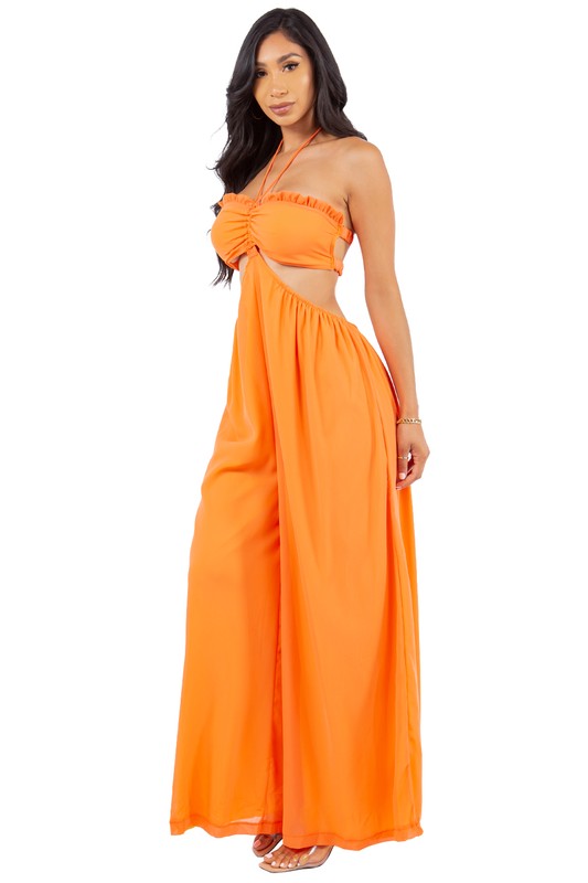Orange Bralette Top Jumpsuit king-general-store-5710.myshopify.com