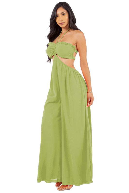 Green Bralette Top Jumpsuit king-general-store-5710.myshopify.com