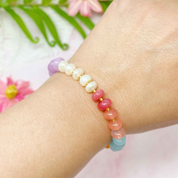 Semi-Precious Bauble Stretch Bracelet king-general-store-5710.myshopify.com