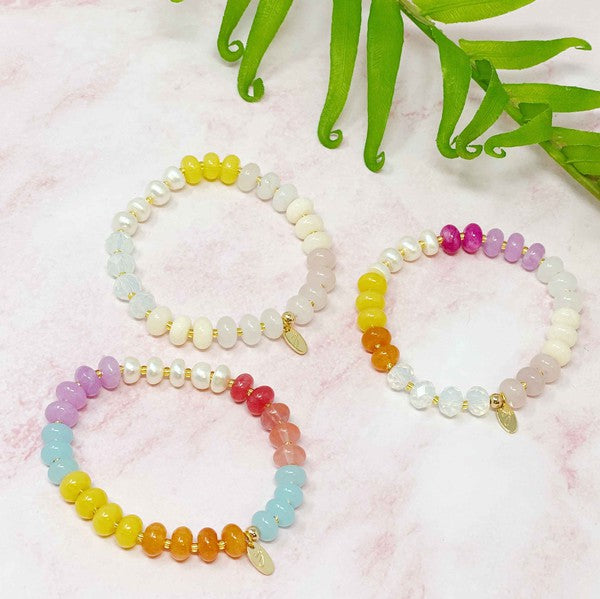 Semi-Precious Bauble Stretch Bracelet king-general-store-5710.myshopify.com