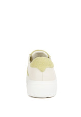 Kjaer Dual Tone Leather Sneakers king-general-store-5710.myshopify.com