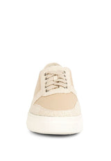 Kjaer Dual Tone Leather Sneakers king-general-store-5710.myshopify.com