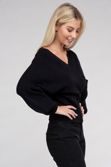 Viscose Cross Wrap Pullover Sweater king-general-store-5710.myshopify.com