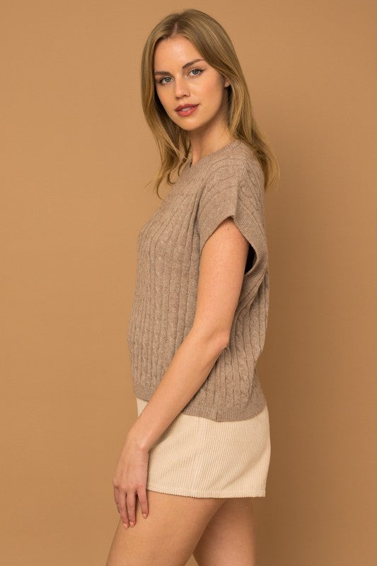 Chic Cable Knit Vest king-general-store-5710.myshopify.com