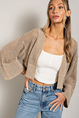 Eyelet Knit Cardigan king-general-store-5710.myshopify.com