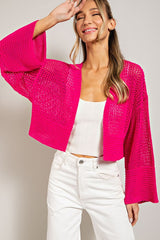 Eyelet Knit Cardigan king-general-store-5710.myshopify.com