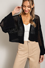 Eyelet Knit Cardigan king-general-store-5710.myshopify.com