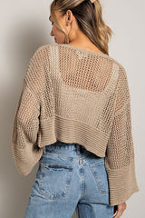 Eyelet Knit Cardigan king-general-store-5710.myshopify.com