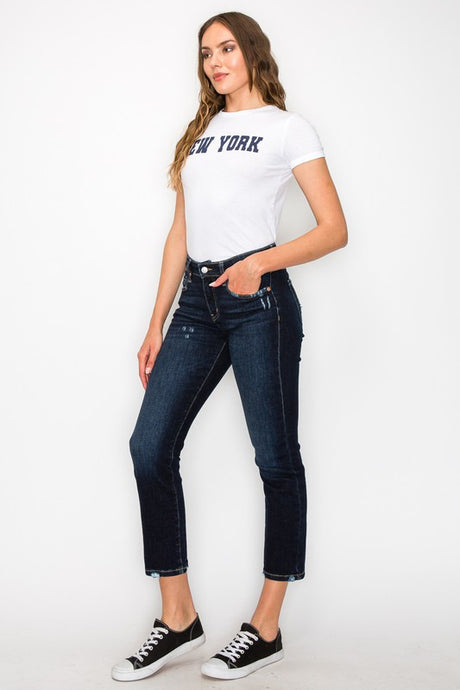 Plus Size - High Rise Skinny Straight Jeans king-general-store-5710.myshopify.com