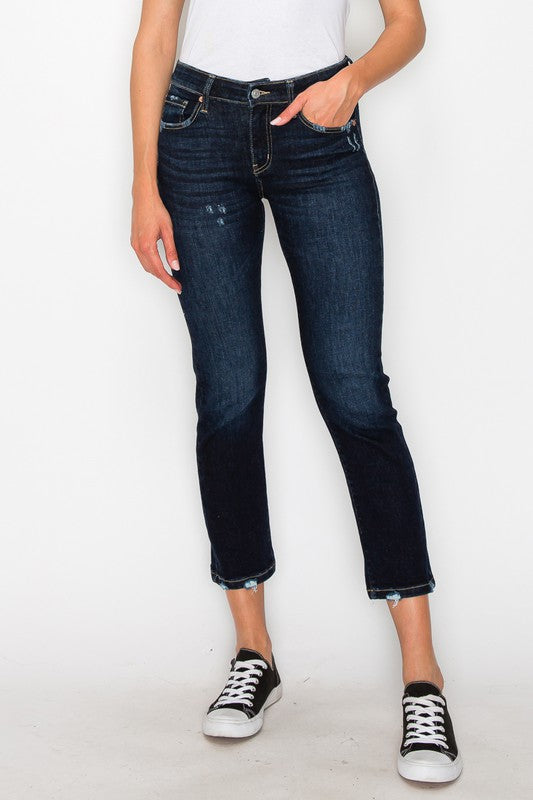 Plus Size - High Rise Skinny Straight Jeans king-general-store-5710.myshopify.com