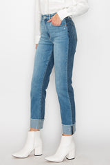 Plus High Rise Straight Jeans king-general-store-5710.myshopify.com