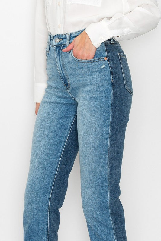 Plus High Rise Straight Jeans king-general-store-5710.myshopify.com