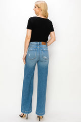 PLUS SIZE - HIGH RISE STRAIGHT LEG JEANS king-general-store-5710.myshopify.com