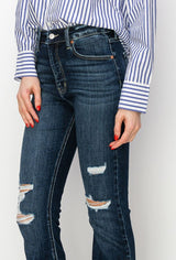 HIGH RISE WESTERN BOOT JEANS king-general-store-5710.myshopify.com