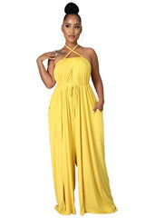 Solid Chiffon Style Sleeveless Jumpsuit king-general-store-5710.myshopify.com