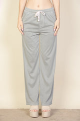 Knit Twill Drawstring Side Pocket Pants king-general-store-5710.myshopify.com