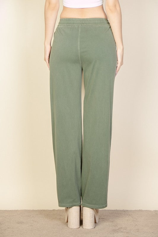 Knit Twill Drawstring Side Pocket Pants king-general-store-5710.myshopify.com