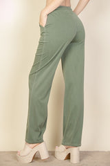 Knit Twill Drawstring Side Pocket Pants king-general-store-5710.myshopify.com