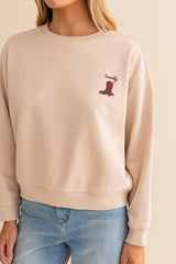 HOWDY Relaxed Fit Sweatshirt