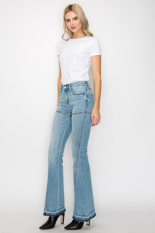 PLUS SIZE / HIGH RISE SKINNY FLARE king-general-store-5710.myshopify.com