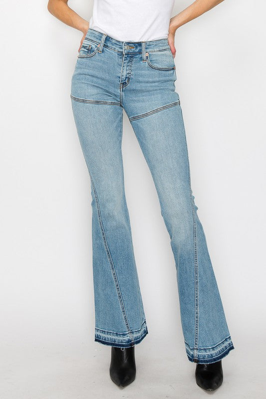 PLUS SIZE / HIGH RISE SKINNY FLARE king-general-store-5710.myshopify.com