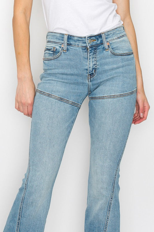 PLUS SIZE / HIGH RISE SKINNY FLARE king-general-store-5710.myshopify.com