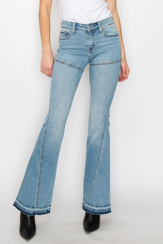 PLUS SIZE / HIGH RISE SKINNY FLARE king-general-store-5710.myshopify.com