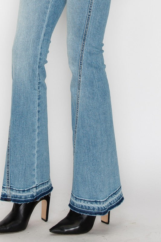 PLUS SIZE / HIGH RISE SKINNY FLARE king-general-store-5710.myshopify.com