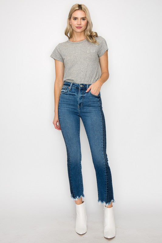 Plus High Rise Slim Straight Jeans king-general-store-5710.myshopify.com