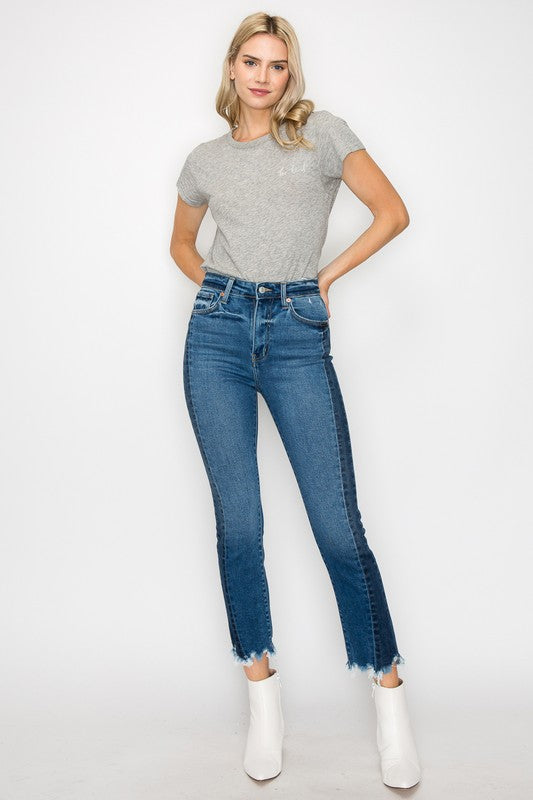 Plus High Rise Slim Straight Jeans king-general-store-5710.myshopify.com