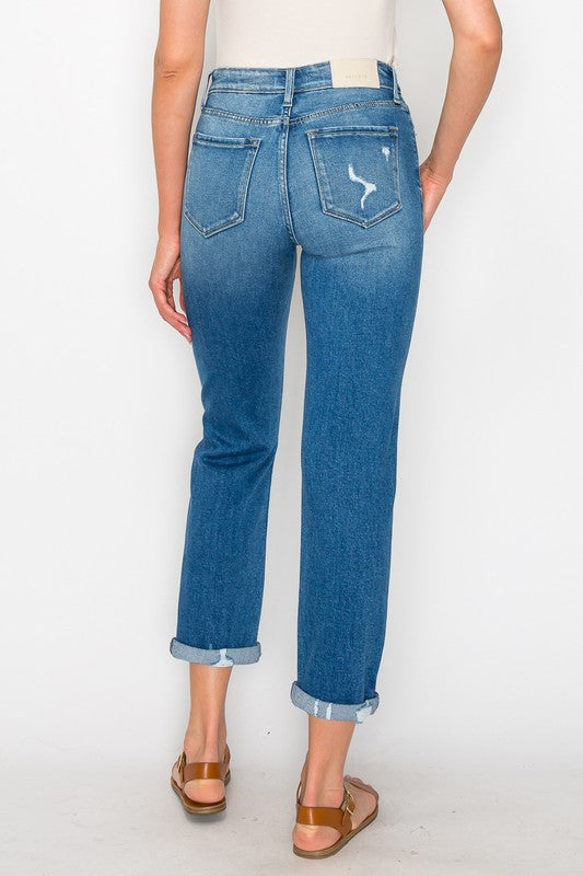 Plus High Rise Tapered Leg Jeans king-general-store-5710.myshopify.com