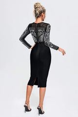 Sexy Mesh Beaded Two Piece Midi Skirt Set king-general-store-5710.myshopify.com