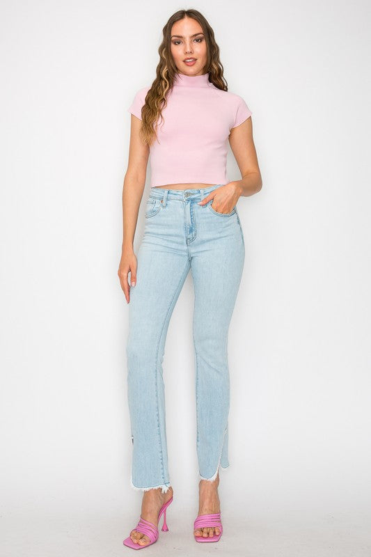 PLUS SIZE - HIGH RISE BOOT CUT JEANS king-general-store-5710.myshopify.com