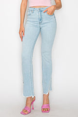 PLUS SIZE - HIGH RISE BOOT CUT JEANS king-general-store-5710.myshopify.com