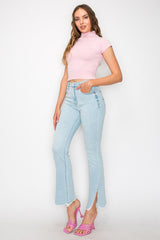 PLUS SIZE - HIGH RISE BOOT CUT JEANS king-general-store-5710.myshopify.com