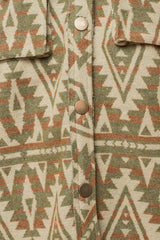 3D Pocket Aztec Print Shacket king-general-store-5710.myshopify.com