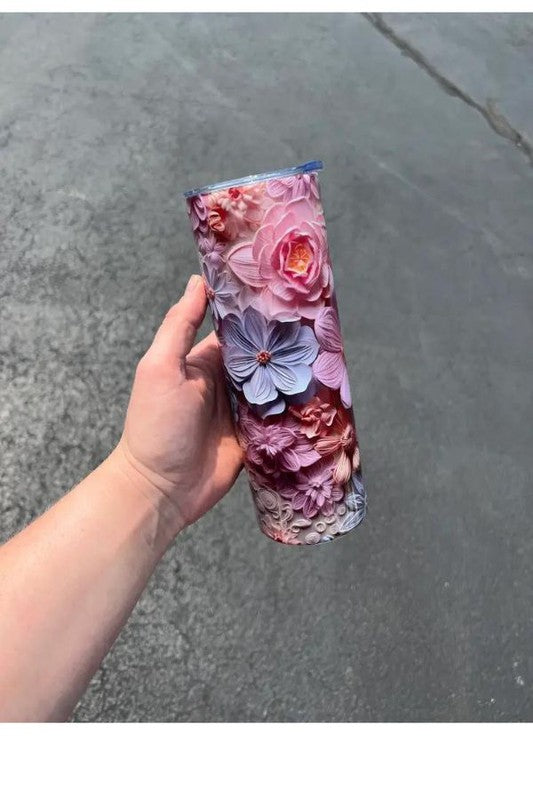 3D Flower Tumbler king-general-store-5710.myshopify.com