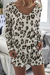 White Leopard La Brenne Soft Cozy Lounge Sets