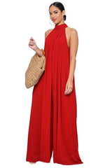 Sleeveless Neck Collar Wide Leg Jumpsuit king-general-store-5710.myshopify.com