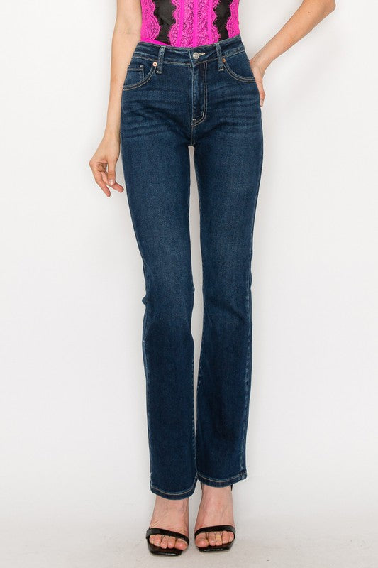 PLUS SIZE - HIGH RISE SKINNY BOOTCUT JEANS king-general-store-5710.myshopify.com