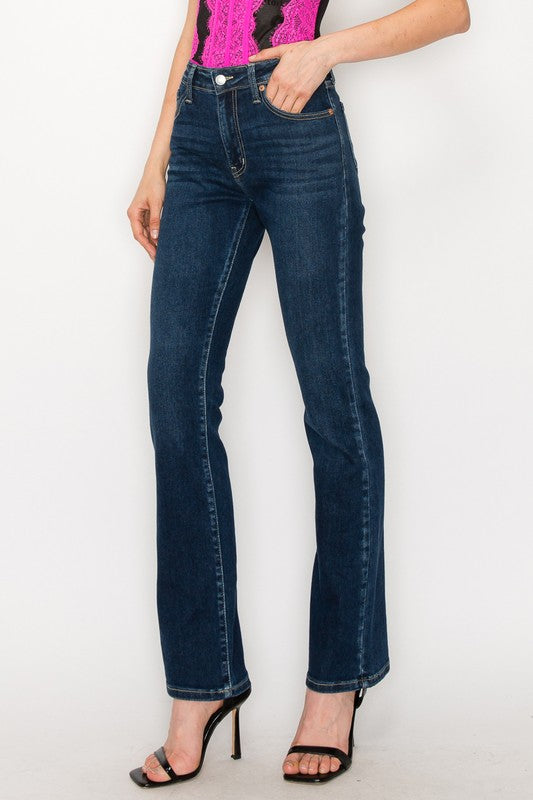 PLUS SIZE - HIGH RISE SKINNY BOOTCUT JEANS king-general-store-5710.myshopify.com