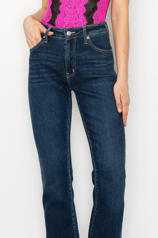 PLUS SIZE - HIGH RISE SKINNY BOOTCUT JEANS king-general-store-5710.myshopify.com