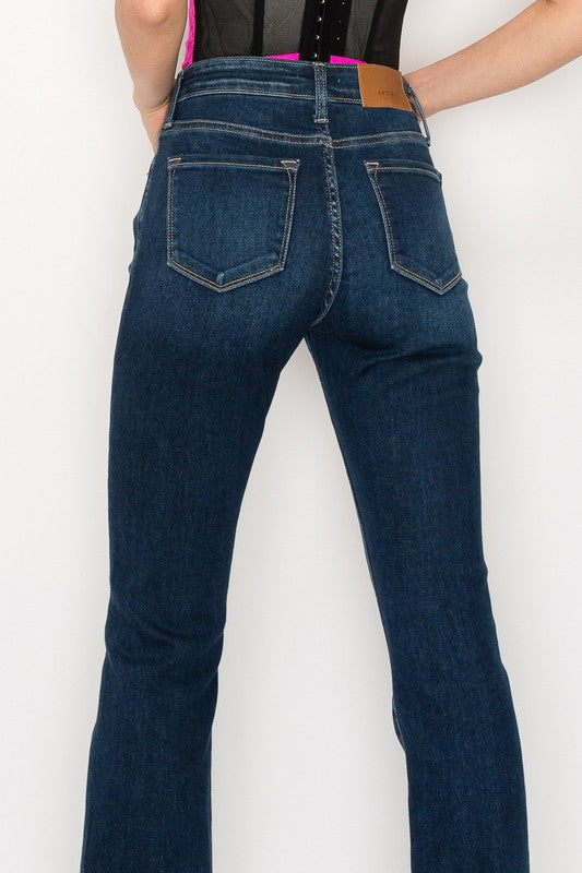 PLUS SIZE - HIGH RISE SKINNY BOOTCUT JEANS king-general-store-5710.myshopify.com