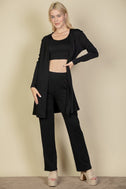 3Piece Set Cardigan, Crop Tank Top and Pants Set king-general-store-5710.myshopify.com