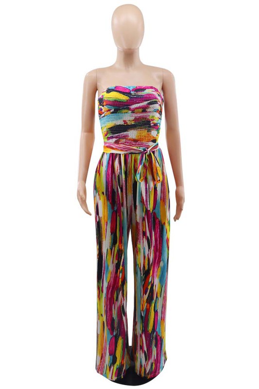 Multi Print Sleeveless Jumpsuit king-general-store-5710.myshopify.com