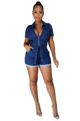 Navy Sexy Summer Romper king-general-store-5710.myshopify.com